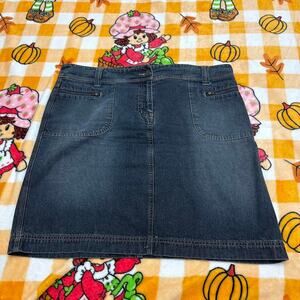 NY Jeans Dark Wash Denim Skirt
